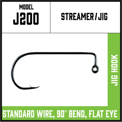 J200 - Jig, Streamer Hook 4/0 J200 - Jig, Streamer Hook 4/0