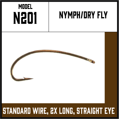allen fly fishing hooks D101BL Standard wire Aqua Flies AquaTalon Swing Hooks