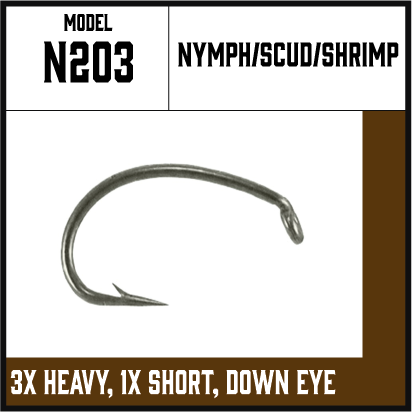 N203 - Shrimp, Caddis, Scud Hook