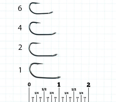 S201H - Streamer, Carp, Wide Gape, Heavy Wire Hook